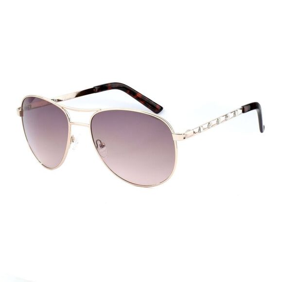 Guess Aviator Sunglasses GF0408 Women Gold